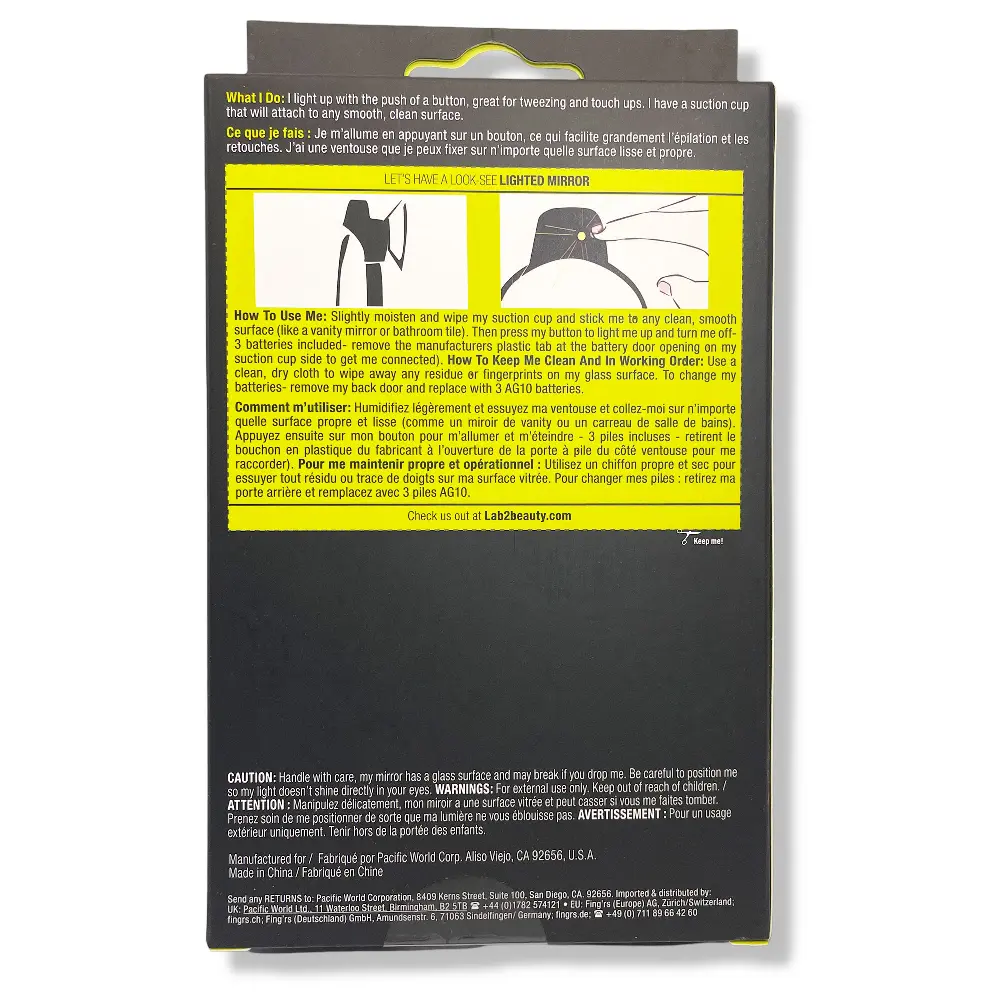 Miroir de maquillage lumineux à LED de voyage – Image 6